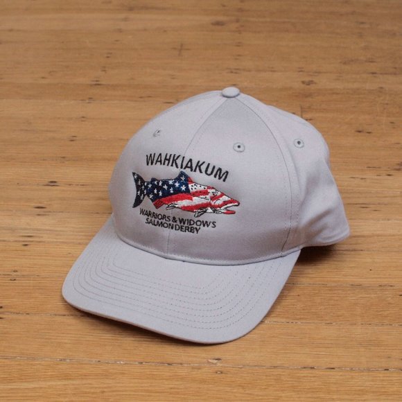 Richardson Hat Mens One Size Gray Salmon Derby Snapback Cap - Picture 3 of 8